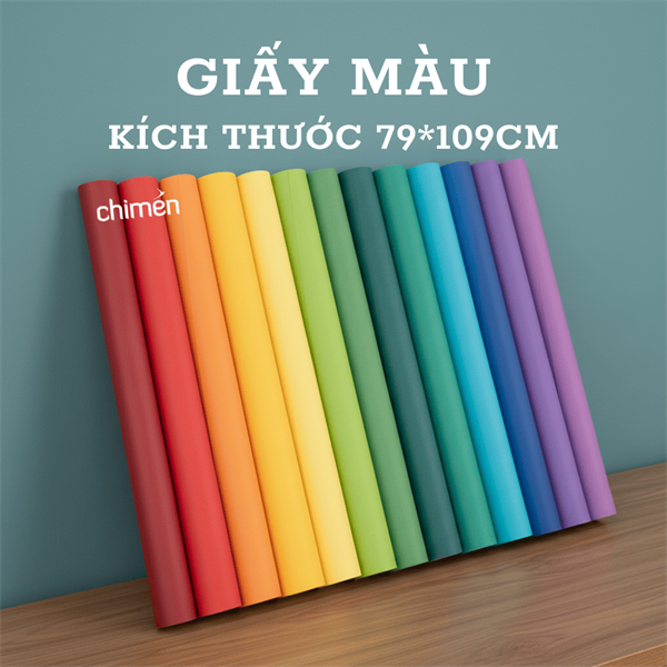 Bìa màu CMC 120gsm kích thước 79*109 (Set 3 tờ)