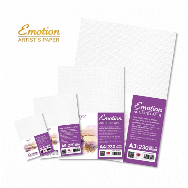 Giấy vẽ màu nước Emotion 230gsm