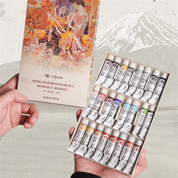 Màu nước Hồ Hưng 24 màu - 5ml