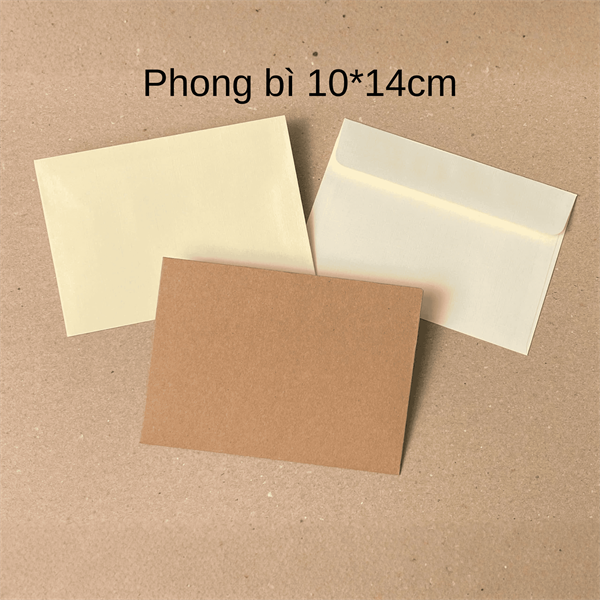 Phong bì size 10*14cm SET 6 cái