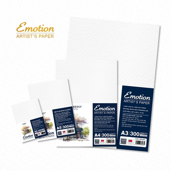 Giấy vẽ màu nước Emotion 300gsm
